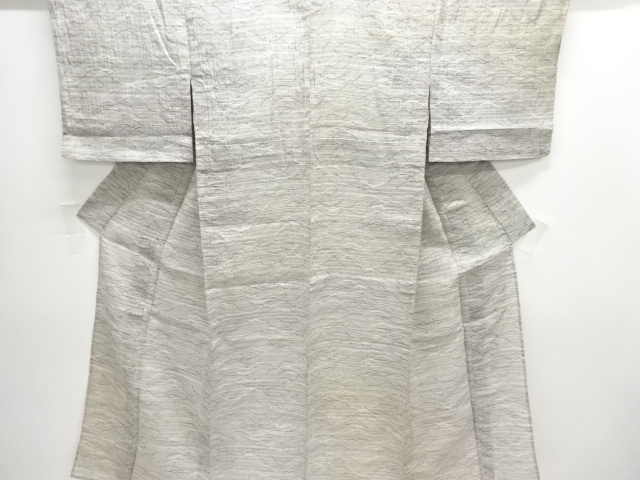 JAPANESE KIMONO / ANTIQUE AUTHENTIC OJIYA CHIJIMI KUSA-MONO WOVEN KIMO